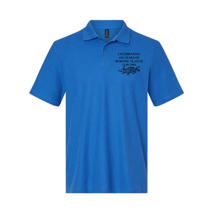 Celebrating 650 Years Of Bubonic Plague Softstyle Adult Sport Polo