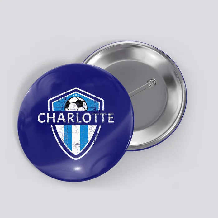 Charlotte 704 Jersey Fan Badge Distressed Button