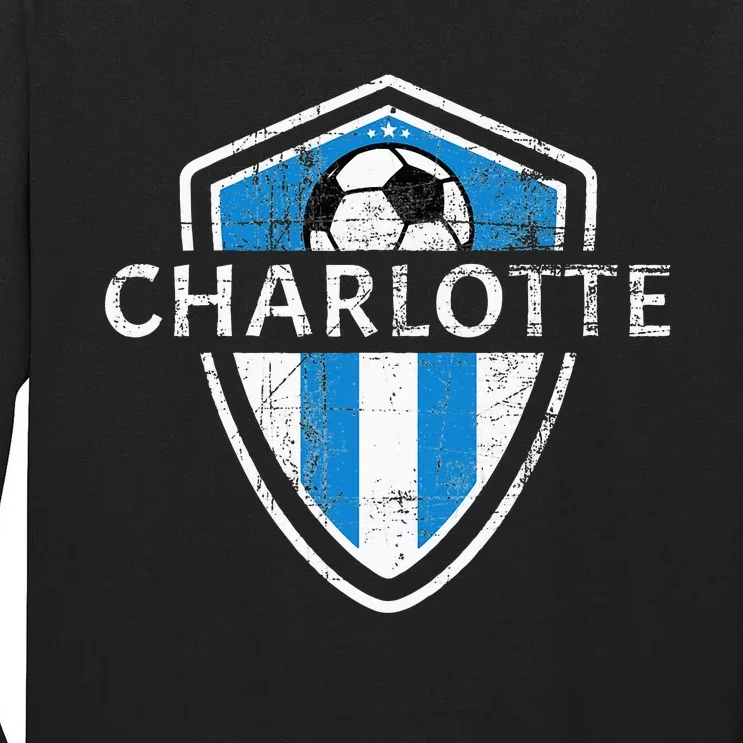 Charlotte 704 Jersey Fan Badge Tall Long Sleeve T-Shirt