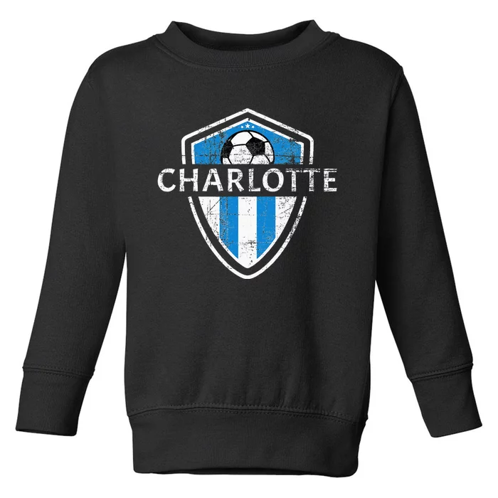 Charlotte 704 Jersey Fan Badge Toddler Sweatshirt