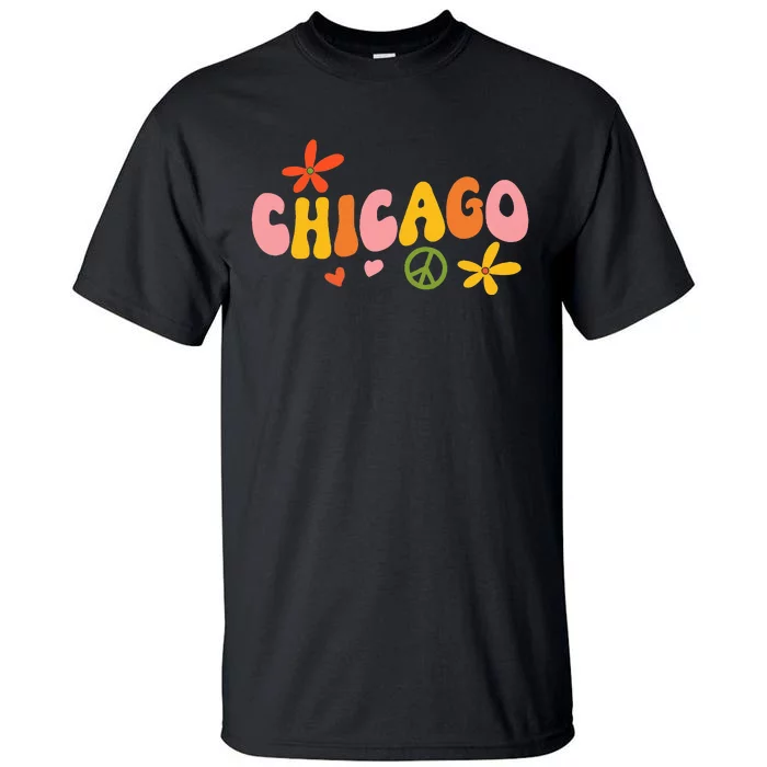 Chicago 70s Retro Hippie Tall T-Shirt