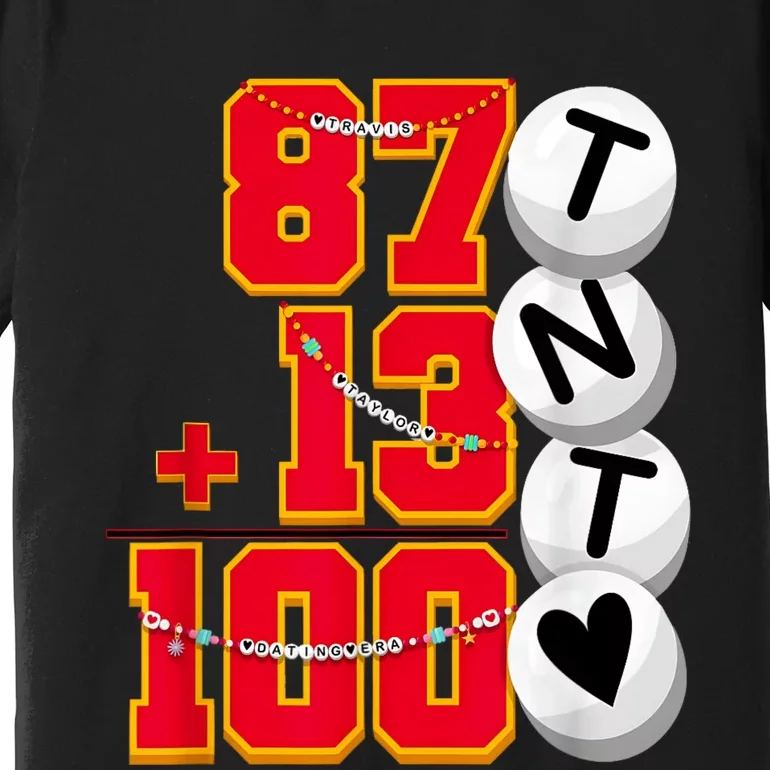 Cute 87 + 13 = 100 Days Of School Taylor 100th Day Of School Premium T-Shirt