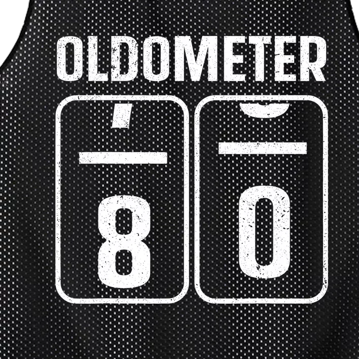 Cool 80th Birthday Art 80th Birthday Gag Joke Mesh Reversible Basketball Jersey Tank