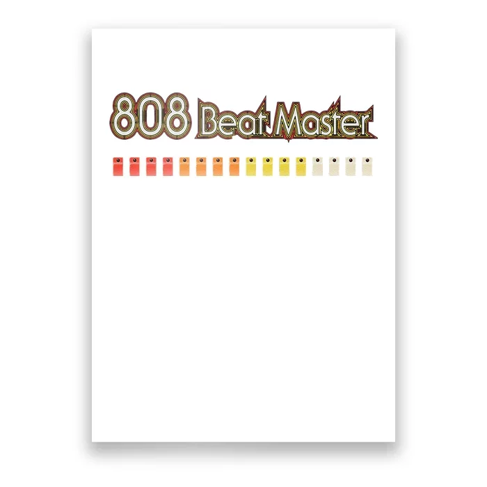 Classic 808 Drum Machine Beat Master Poster