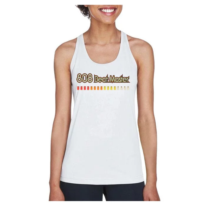 Classic 808 Drum Machine Beat Master Women's Racerback Tank