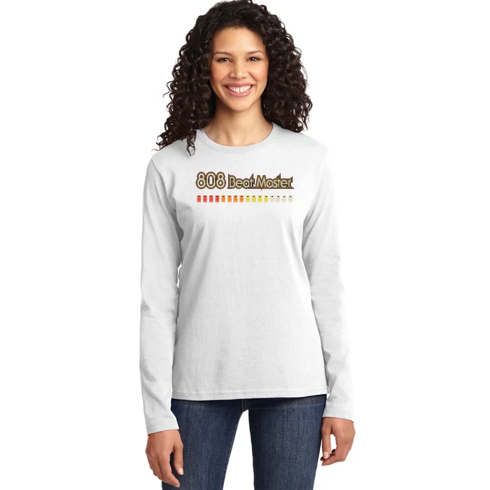 Classic 808 Drum Machine Beat Master Ladies Long Sleeve Shirt