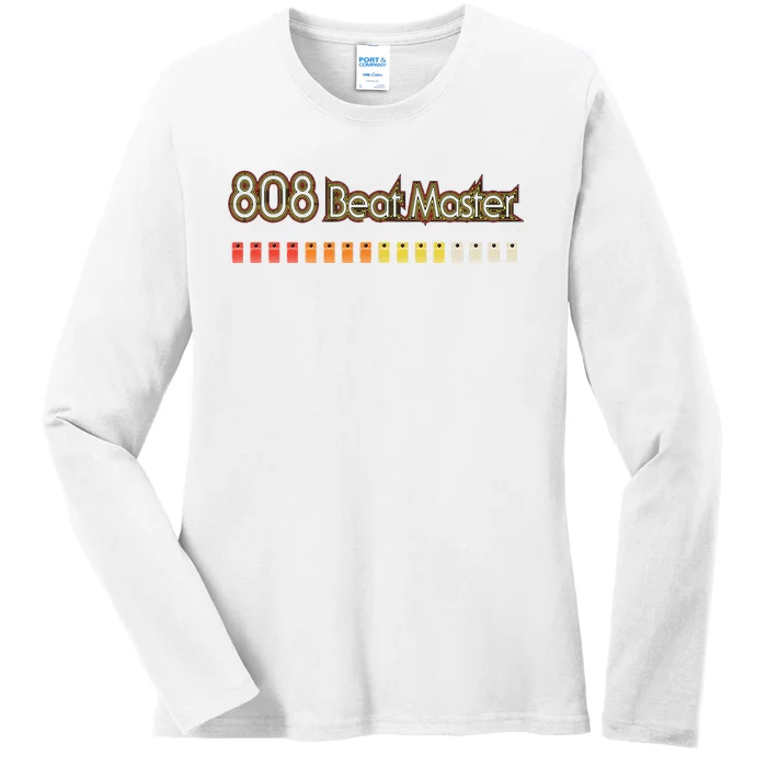 Classic 808 Drum Machine Beat Master Ladies Long Sleeve Shirt