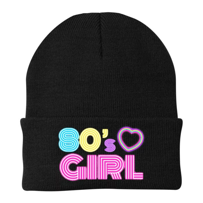 Cool 80s Girl For Women Mom 1980S Birthday Knit Cap Winter Beanie