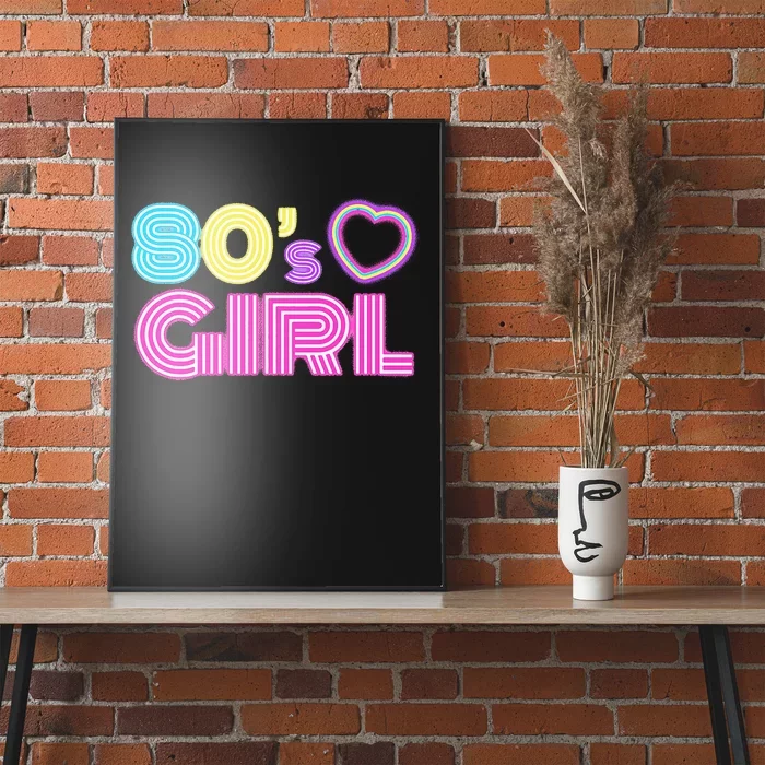 Cool 80s Girl For Women Mom 1980S Birthday Poster