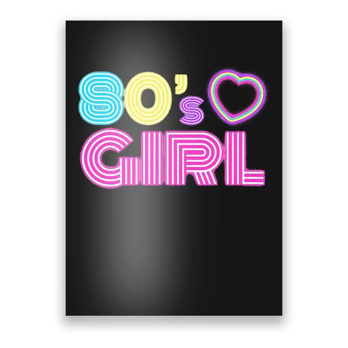 Cool 80s Girl For Women Mom 1980S Birthday Poster