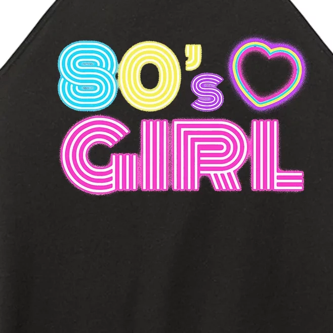 Cool 80s Girl For Women Mom 1980S Birthday Women’s Perfect Tri Rocker Tank