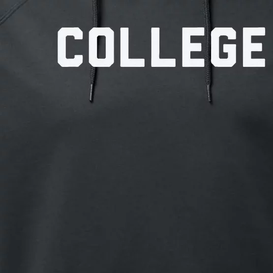 College 80s Party House Movie Classic College Performance Fleece Hoodie