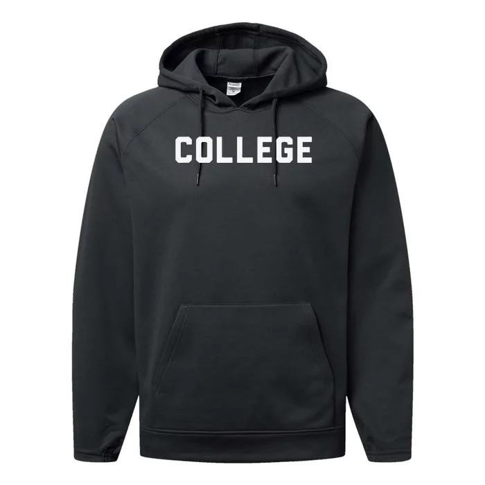 College 80s Party House Movie Classic College Performance Fleece Hoodie