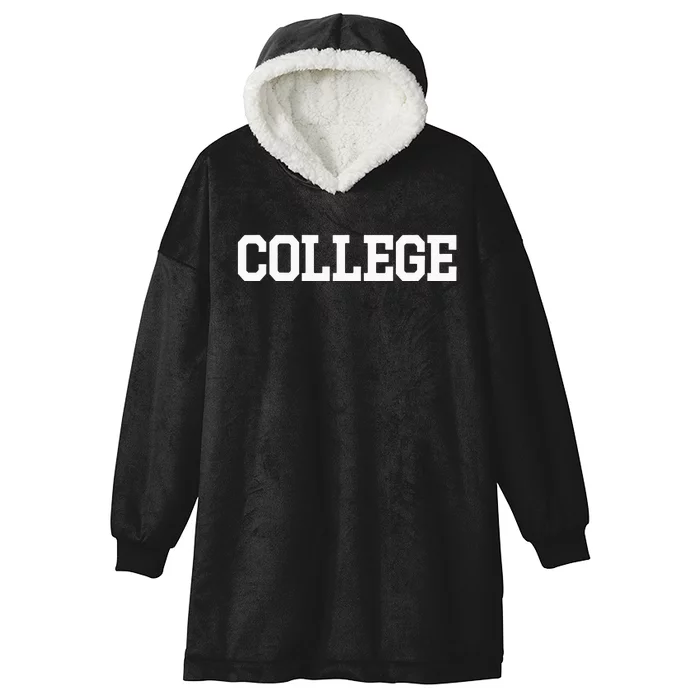 College 80s Party Animal Retro Hooded Wearable Blanket