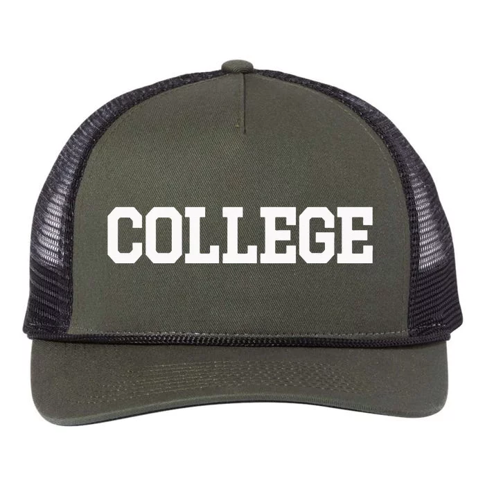 College 80s Party Animal Retro Retro Rope Trucker Hat Cap