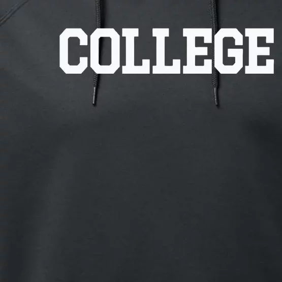 College 80s Party Animal Retro Performance Fleece Hoodie