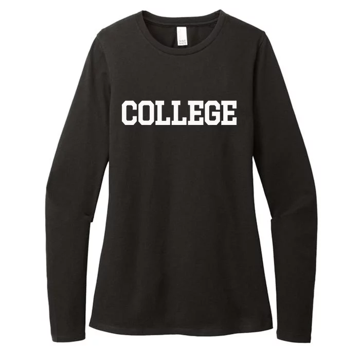 College 80s Party Animal Retro Womens CVC Long Sleeve Shirt