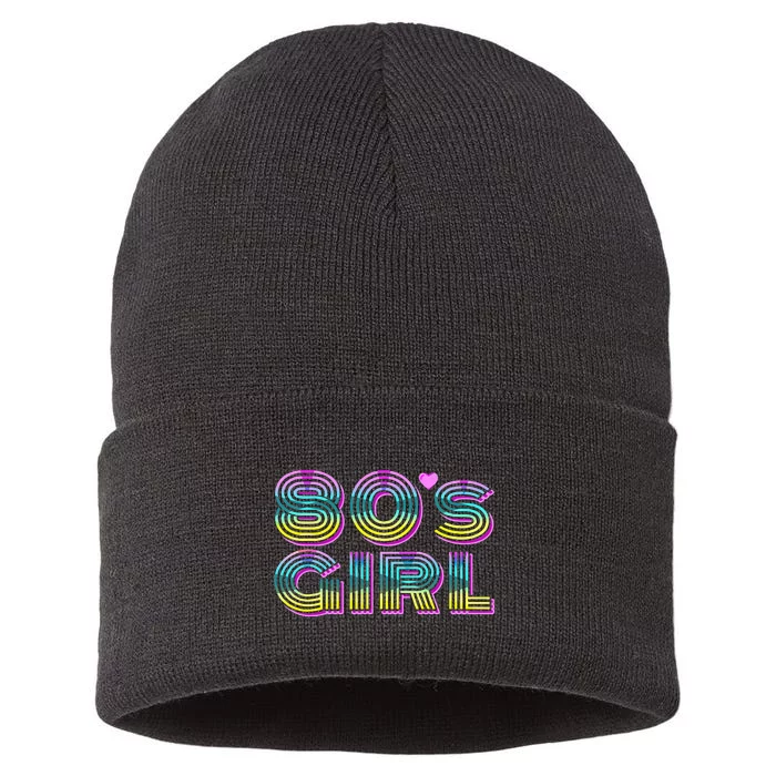 Cool 80's Retro Fashion Throwback Culture Party Lover Sustainable Knit Beanie