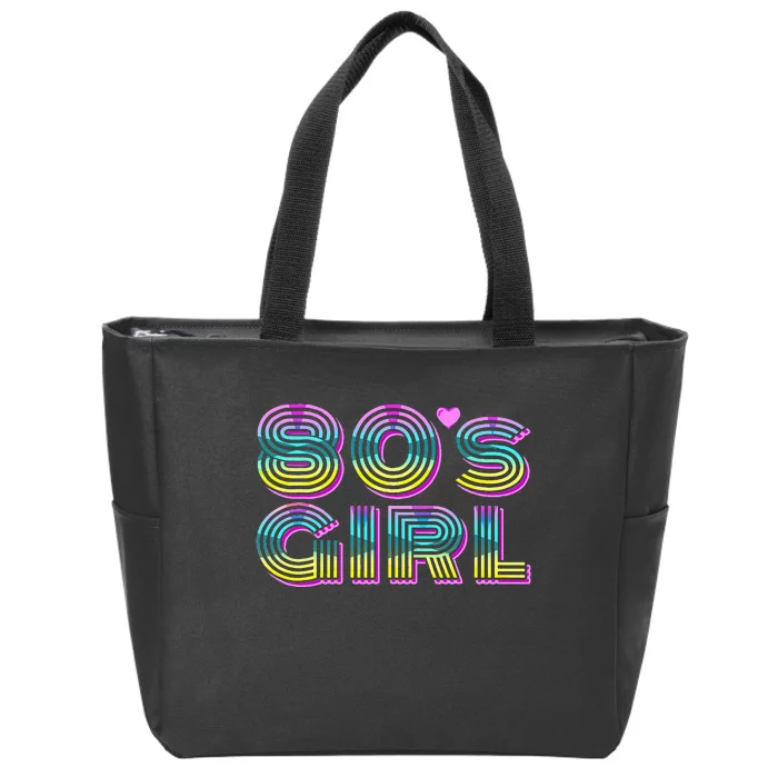 Cool 80's Retro Fashion Throwback Culture Party Lover Zip Tote Bag