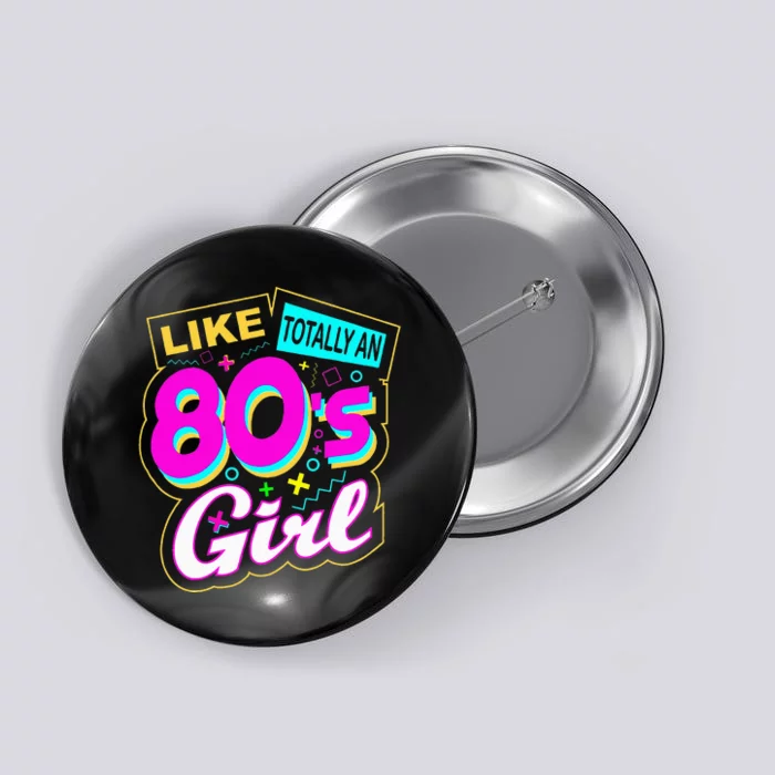 Cool 80's Retro Fashion Throwback Culture Party Lover Button