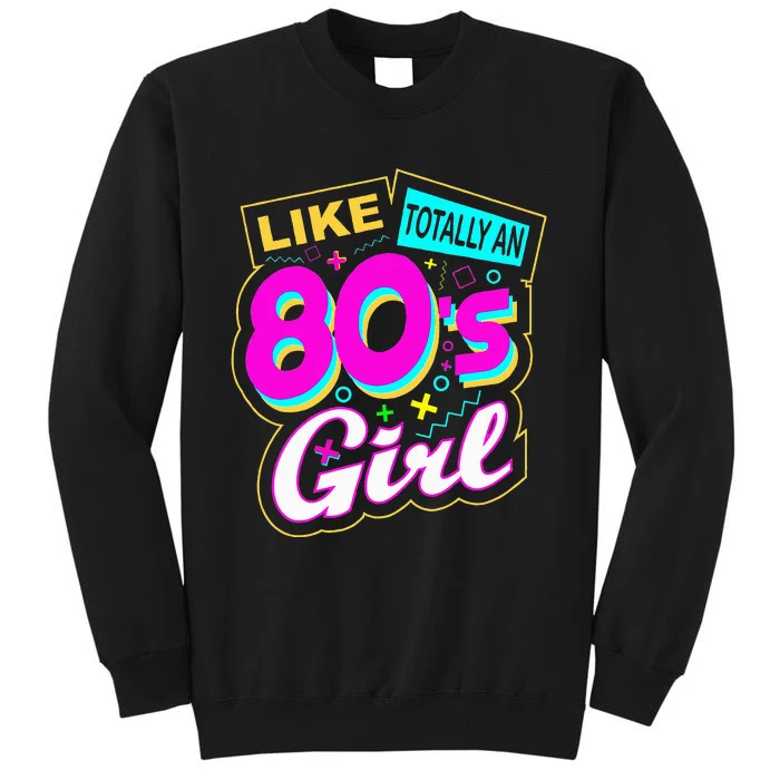 Cool 80's Retro Fashion Throwback Culture Party Lover Tall Sweatshirt