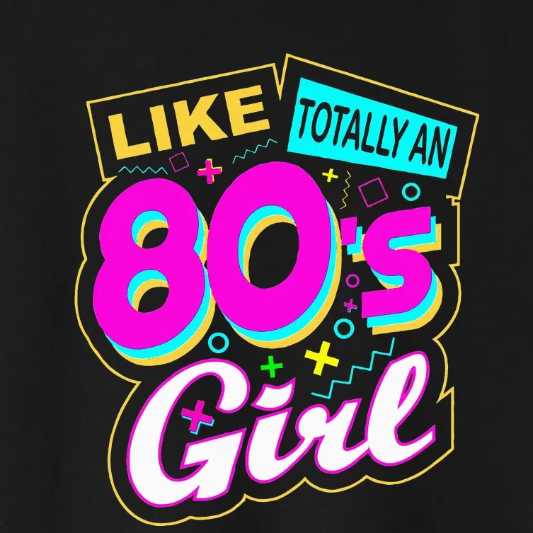 Cool 80's Retro Fashion Throwback Culture Party Lover Women's Crop Top Tee