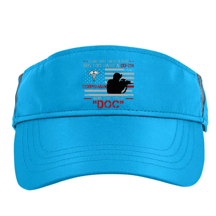 Corpsman 8404  Title Doc DD214  Gift For Corpsman Veteran Adult Drive Performance Visor