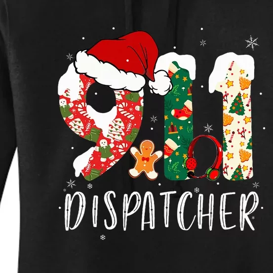 Christmas 911 Dispatcher Santa's Favorite 911 Dispatcher Women's Pullover Hoodie