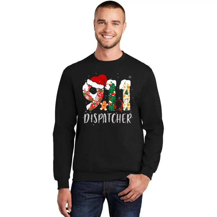 Christmas 911 Dispatcher Santa's Favorite 911 Dispatcher Tall Sweatshirt