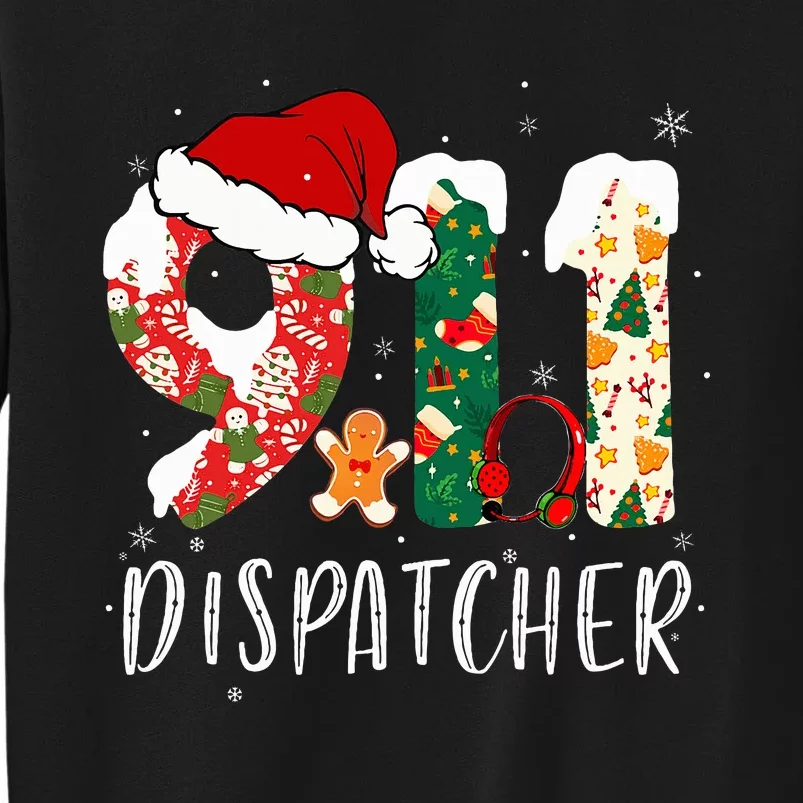 Christmas 911 Dispatcher Santa's Favorite 911 Dispatcher Tall Sweatshirt