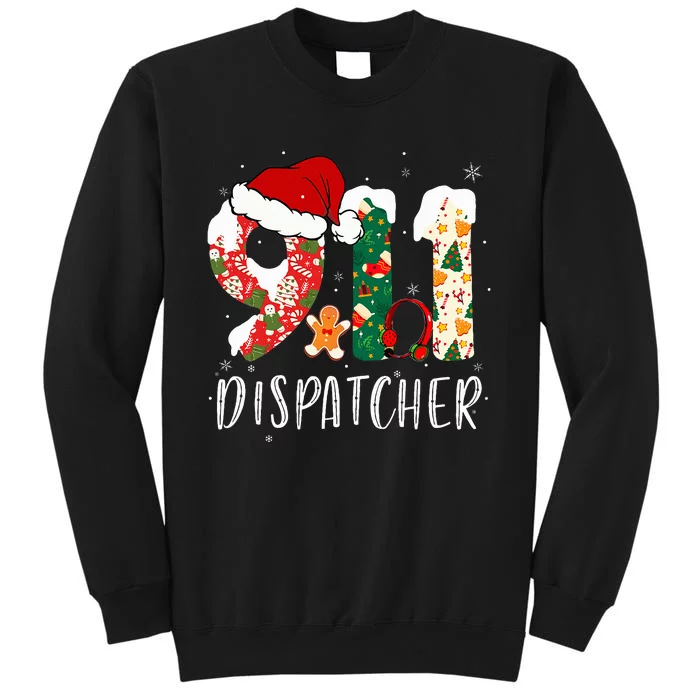 Christmas 911 Dispatcher Santa's Favorite 911 Dispatcher Tall Sweatshirt