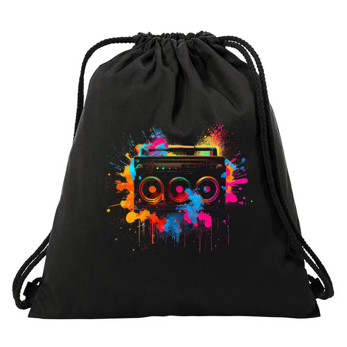 Cassette 90s Outfit Retro Vintage 80s Party Drawstring Bag