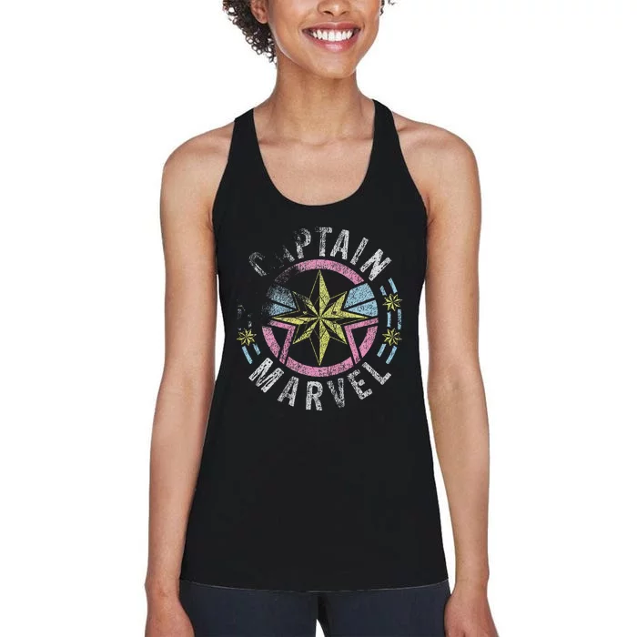 Captain 90s Style Logo Women's Racerback Tank