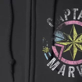 Captain 90s Style Logo Full Zip Hoodie