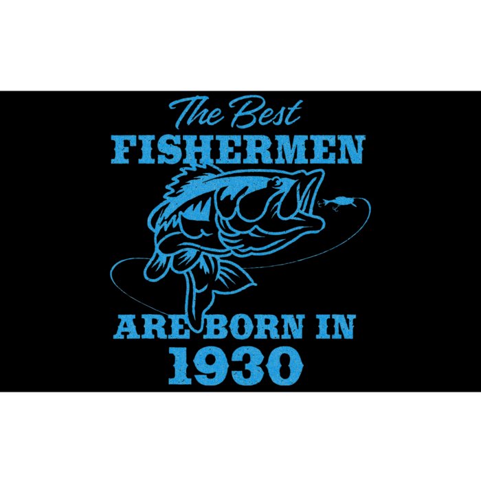 Cute 93 Year Old Fisherman Fishing 1930 93rd Birthday Bumper Sticker