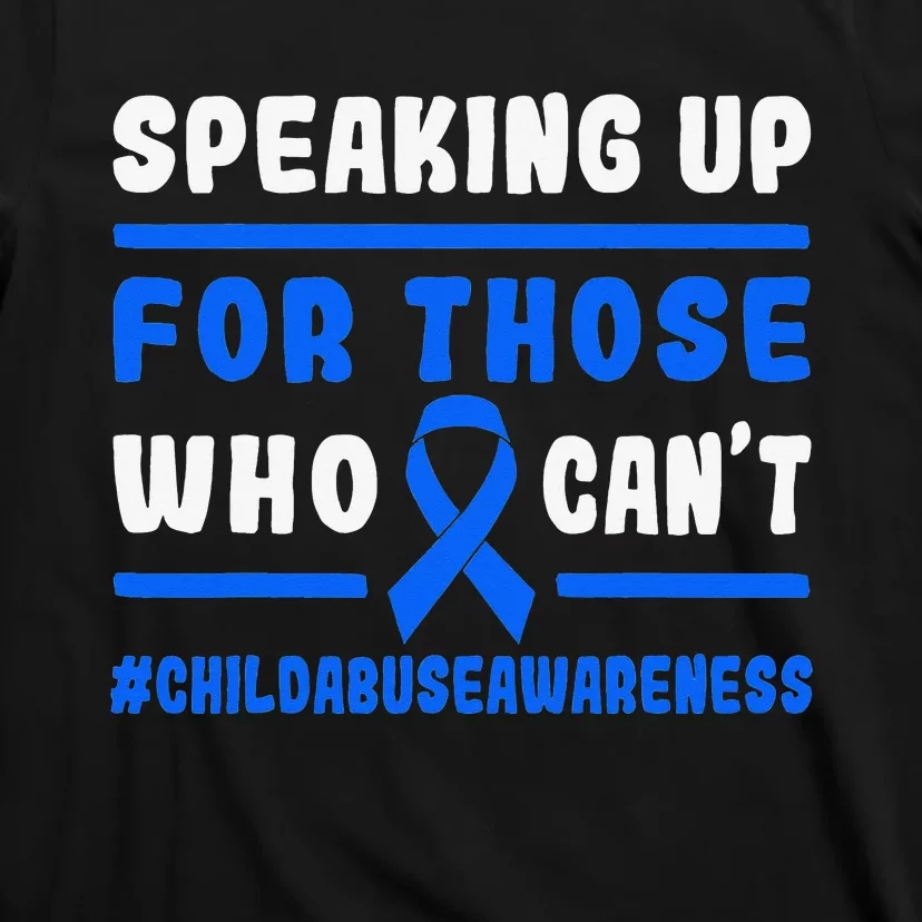 Child Abuse Awareness Month Blue Ribbon Domestic Violence T-Shirt