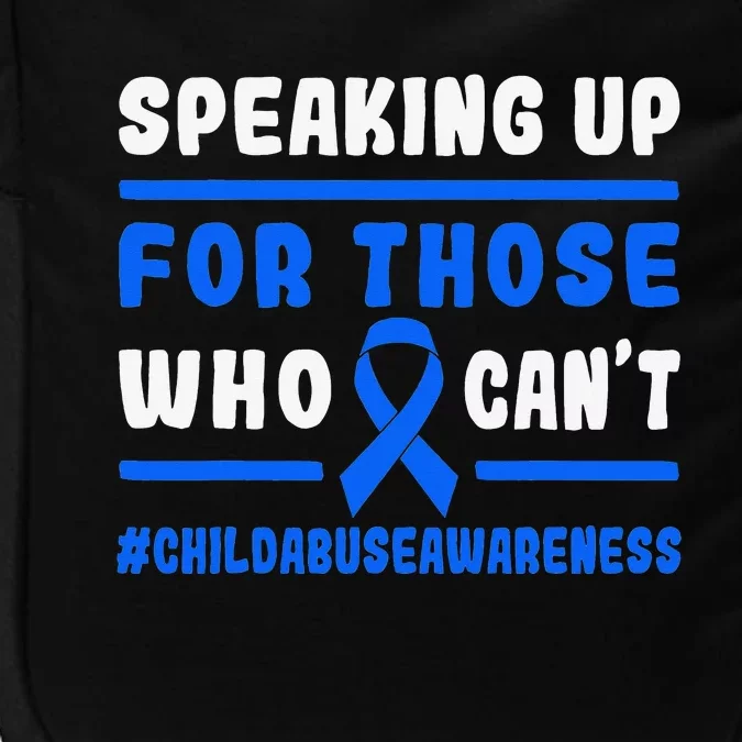 Child Abuse Awareness Month Blue Ribbon Domestic Violence Impact Tech Backpack