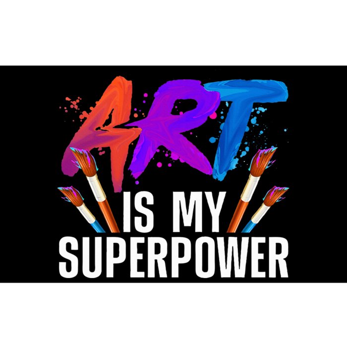 Cool Art Art Teacher Artist Painter Superpower Bumper Sticker