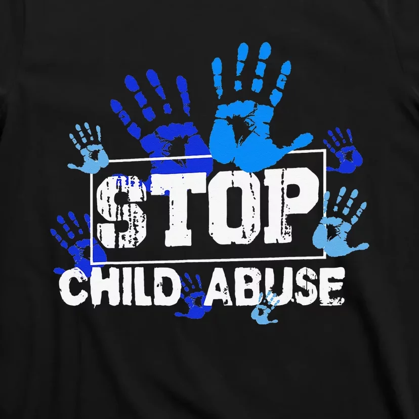 Child Abuse Awareness Warrior Blue Heart Domestic Violence T-Shirt