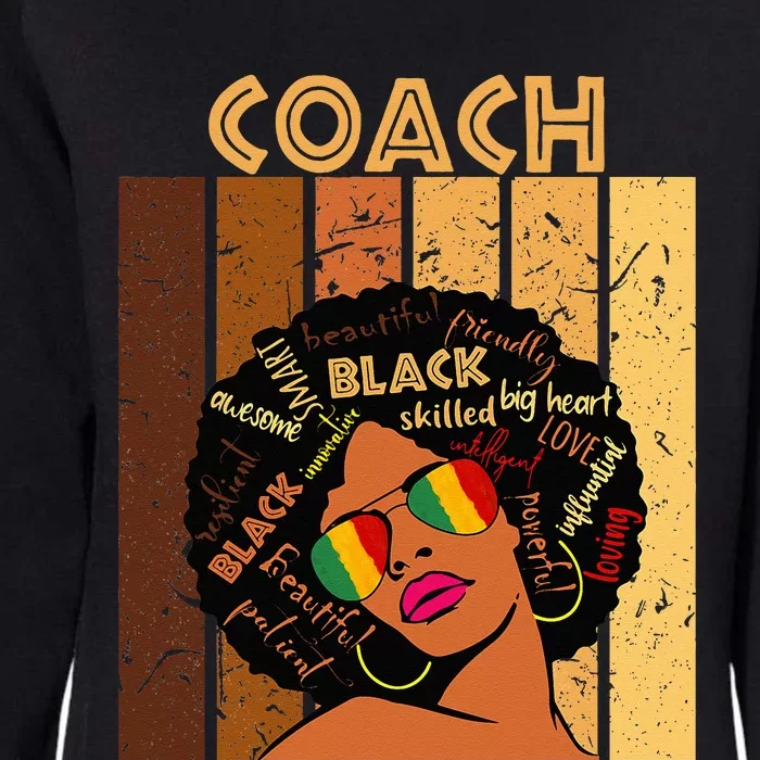 Coach Afro African American Women Black History Month Womens California Wash Sweatshirt