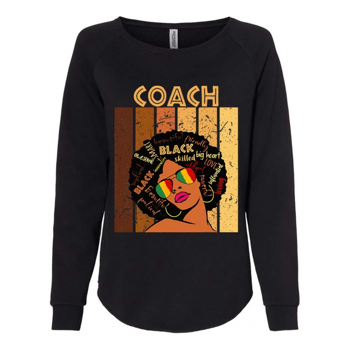 Coach Afro African American Women Black History Month Womens California Wash Sweatshirt