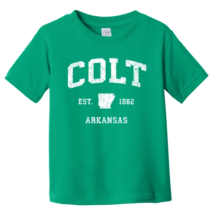 Colt Arkansas Ar Vintage Athletic Toddler T-Shirt