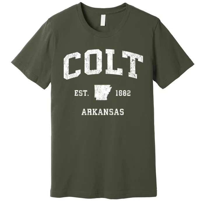 Colt Arkansas Ar Vintage Athletic Premium T-Shirt