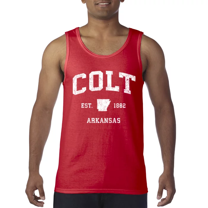 Colt Arkansas Ar Vintage Athletic Tank Top