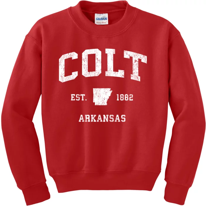 Colt Arkansas Ar Vintage Athletic Kids Sweatshirt