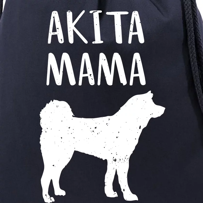 Cool Akita Art Women Akita Mom Owner Pet Lover Akita Inu Dog Drawstring Bag