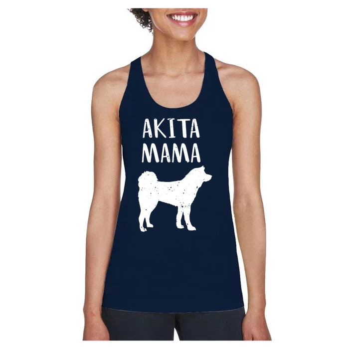 Cool Akita Art Women Akita Mom Owner Pet Lover Akita Inu Dog Women's Racerback Tank