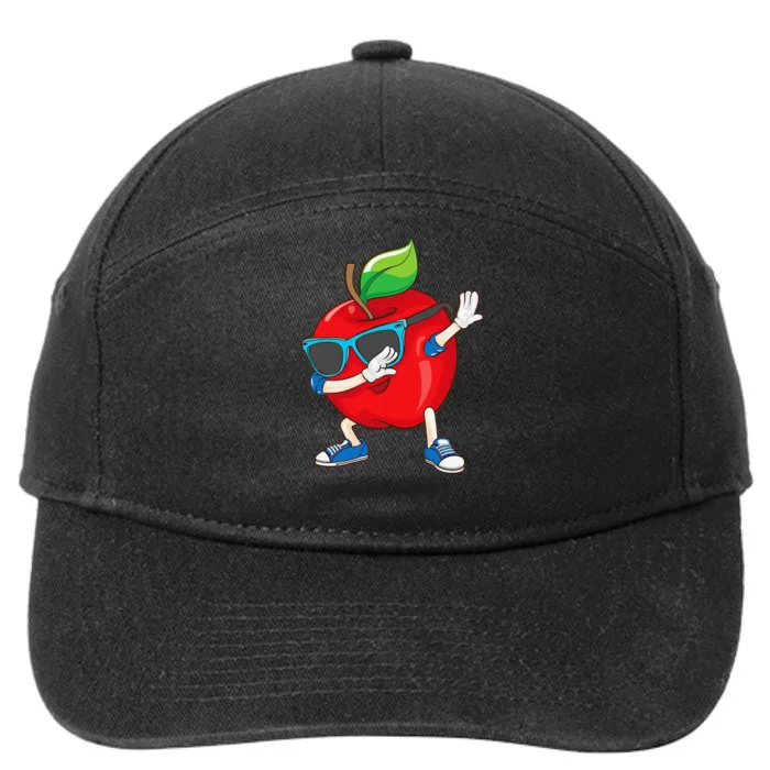 Cool Apple Art Apple Picking Apple Lover Gift 7-Panel Snapback Hat