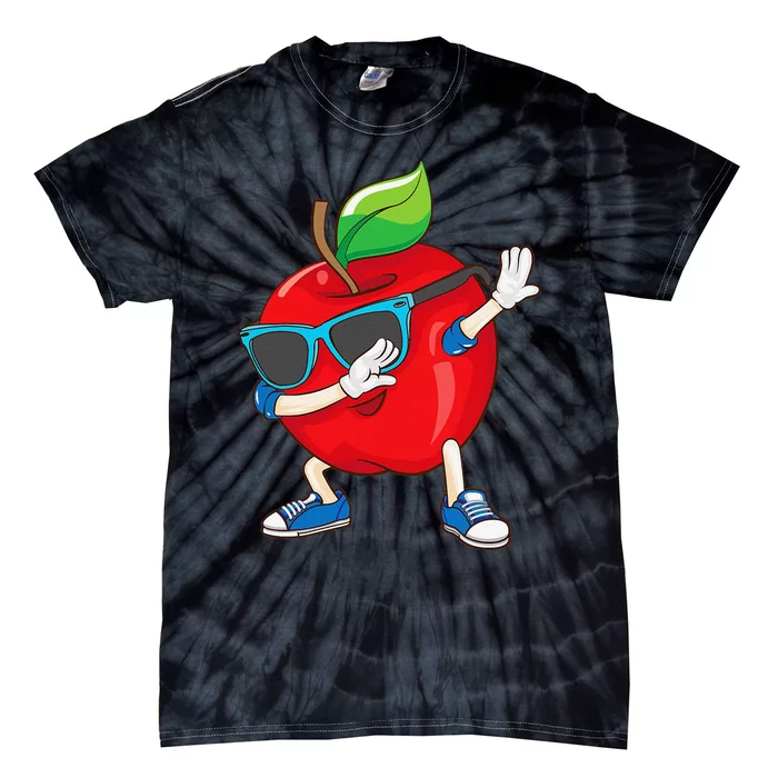 Cool Apple Art Apple Picking Apple Lover Gift Tie-Dye T-Shirt