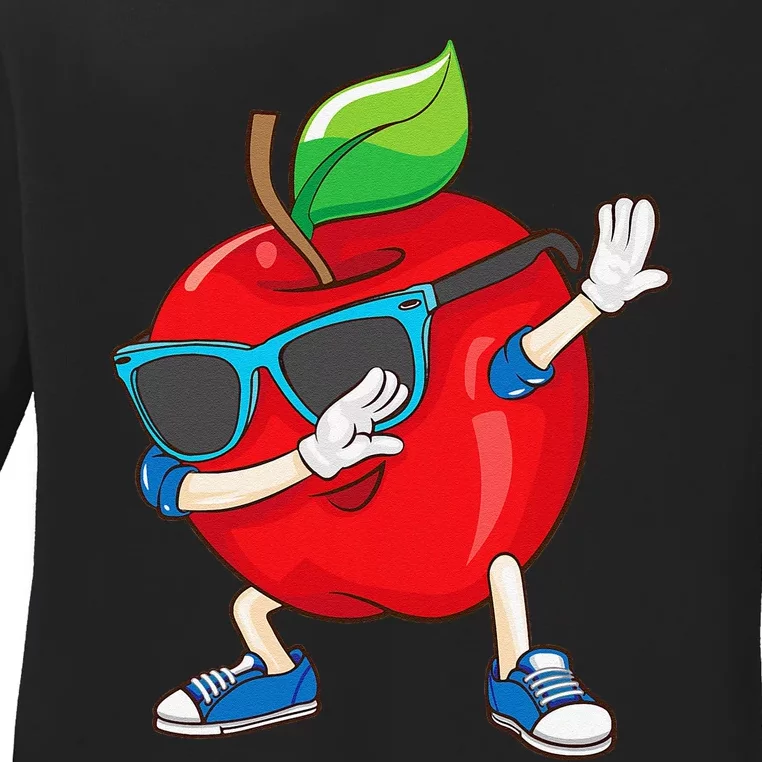 Cool Apple Art Apple Picking Apple Lover Gift Ladies Long Sleeve Shirt